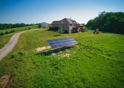 6.15 kW Residential Ground Mount Solar Installation in Linwood, Kansas