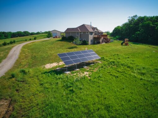 6.15 kW Residential Ground Mount Solar Installation in Linwood, Kansas